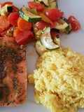 Salmon with Vegetables in the Oven