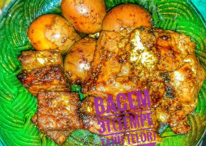 Standar Bagaimana cara membuat Bacem 3T (Tempe Tahu Telor) dijamin istimewa