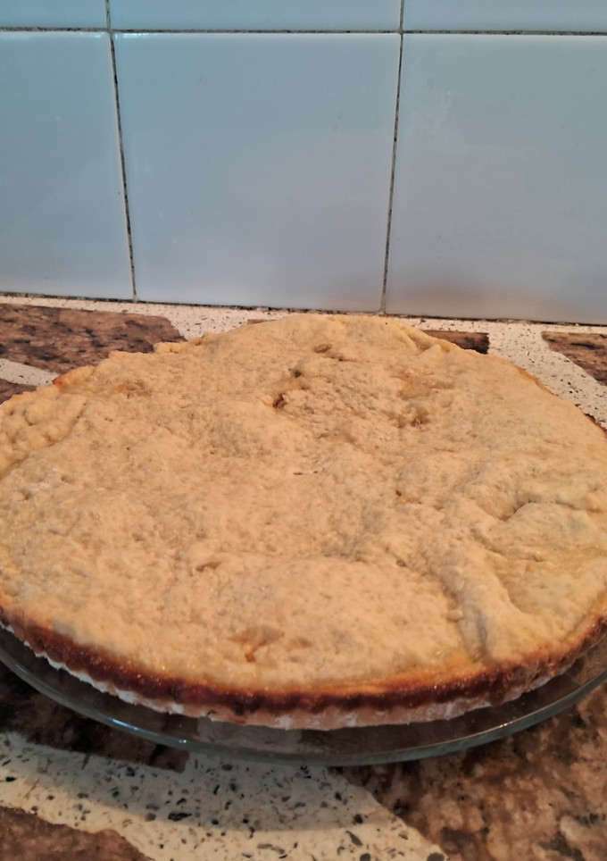 Una foto de Tarta de ricota y dulce de membrillo