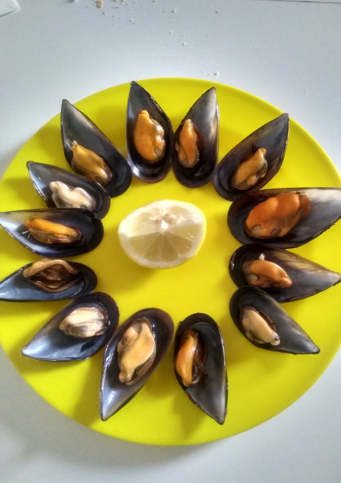 Una foto de Mejillones al vapor