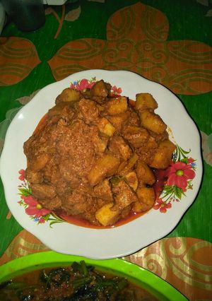 Foto resep Rendang daging palsu/ untuk vegetarian