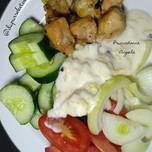 Mediterranean Inspired Chicken Salad and Tzatziki