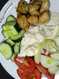 A picture of Mediterranean Inspired Chicken Salad and Tzatziki.