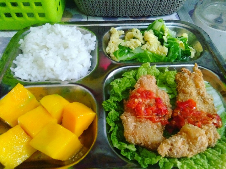 Langkah Mudah untuk Menyiapkan Ayam geprek oats diet sambal dadak gogong jeruk yang Sempurna