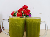 Jus bayam apel jeruk