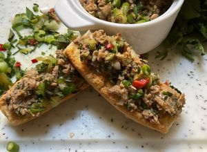 Une photo de 🪹🍃Rillettes 🌶️🥙de sardines 🐋en boîte 📦