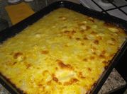 Una foto de sopa de sémola sin carne