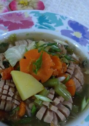 Foto resep Sop sayur sosis