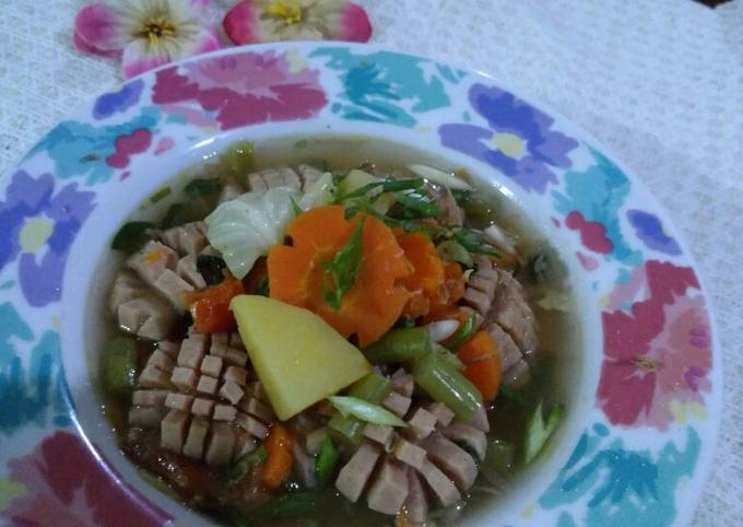 Resep Sop sayur sosis, Lezat Sekali