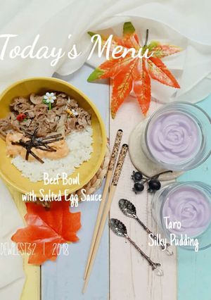 Foto resep Beef Bowl with Salted Egg Sauce