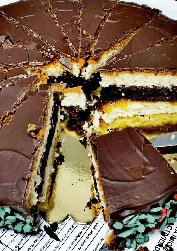 Una foto de Tarta navideña