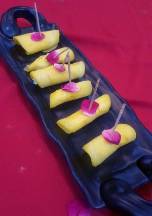 A picture of Mango Paneer Roll.