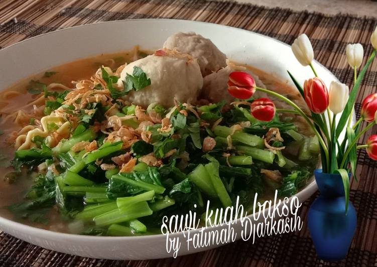 Bumbu Sawi Kuah Bakso | Cara Membuat Sawi Kuah Bakso Yang Enak Dan Lezat