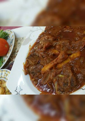 صورة لوصفة همبرغر والبطاطا بالصلصة على طريقتي شهية