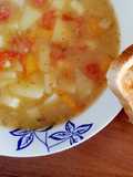 Zupa z łuskanego grochu z gęsim smalcem🍲