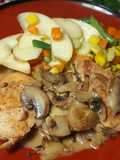 Grilled Chicken with Apple Salad
