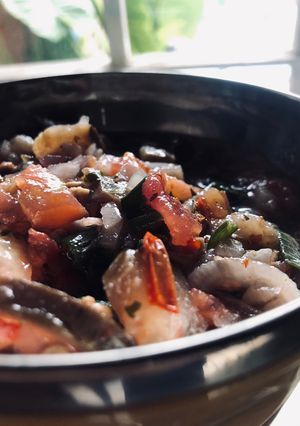 Una foto de Escabeche de berenjena súper express