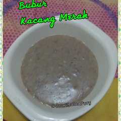 A picture of MPASI- Bubur Kacang Merah.