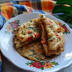 รูปของ Telur Dadar Daun Kucai