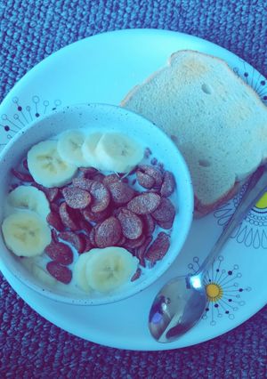A picture of Kelloggs Choco Breakfast bowl.