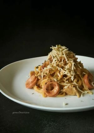 Foto resep Carbonara Mushrooms Spaghetti