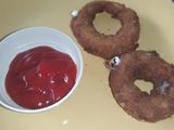Aros de cebolla rellenos de queso 😋
