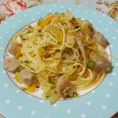 A picture of Spicy Spaghetti Aglio Olio.