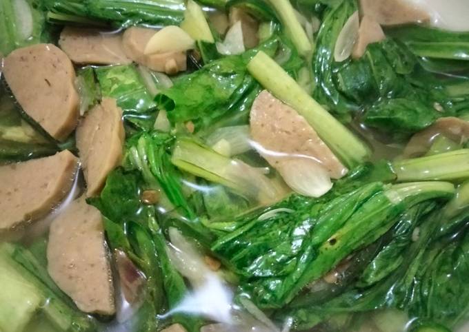 Resep Sayur Kuah Sawi Hijau Bakso Oleh Sinta Lestari Cookpad