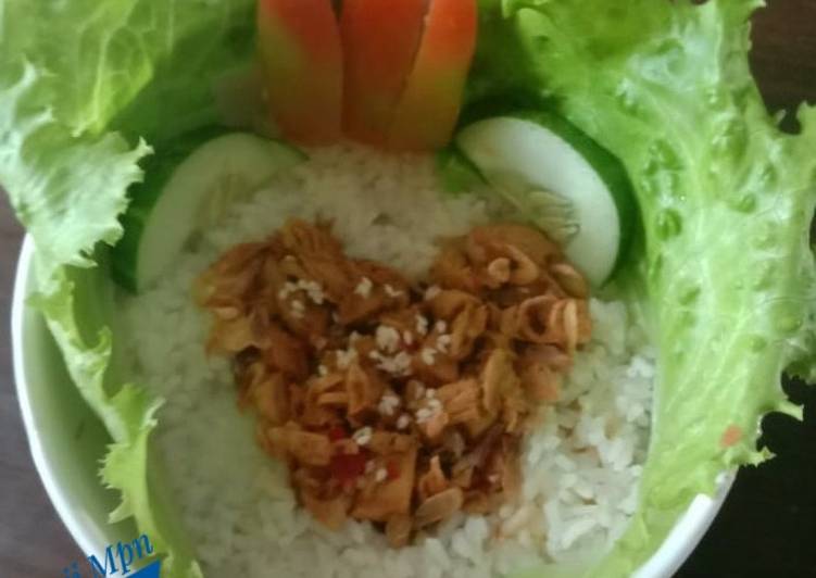 Langkah Mudah untuk Menyiapkan Rice Bowl_Ayam gongso penuh cinta.. yang Sempurna