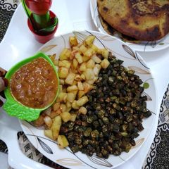 A picture of Crispy karari bhindi.