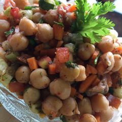 A picture of CHICKPEA (white chana) SALAD.