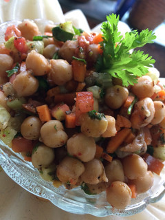 A picture of CHICKPEA (white chana) SALAD.