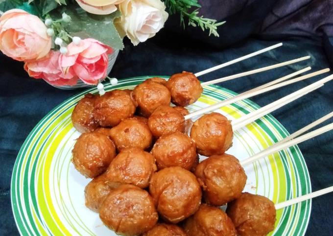 Resep Bakso Tusuk Oleh Ahmi Yofaniar Pratiwi Cookpad