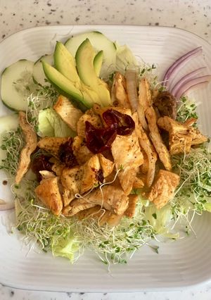 Una foto de Pechugas de pollo al chipotle