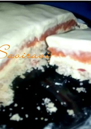 A picture of Bread Halwa Cream sandwich.