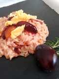 Risotto with Plums and Rosemary