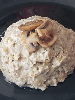 Una foto de Falso Risotto de mote con champiñones