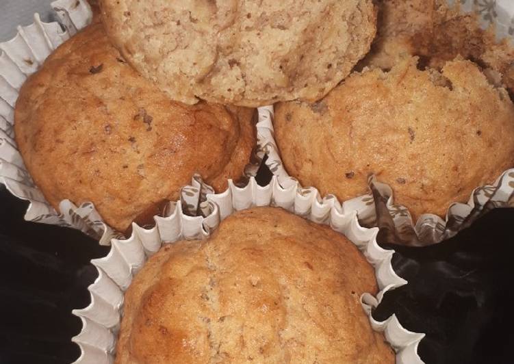 Recipe of Super Quick Spiced banana muffins # charity recipe#