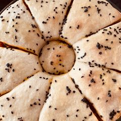 A picture of Sweet potato tawa biryani pie.