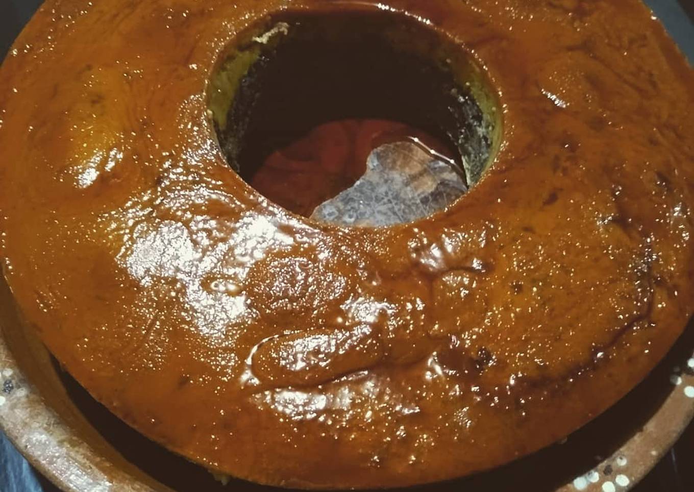 Pastel no tan imposible (chocoflan)