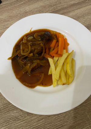Foto resep Beef Steak with Brown Sauce (Steak Daging saos barbeque)