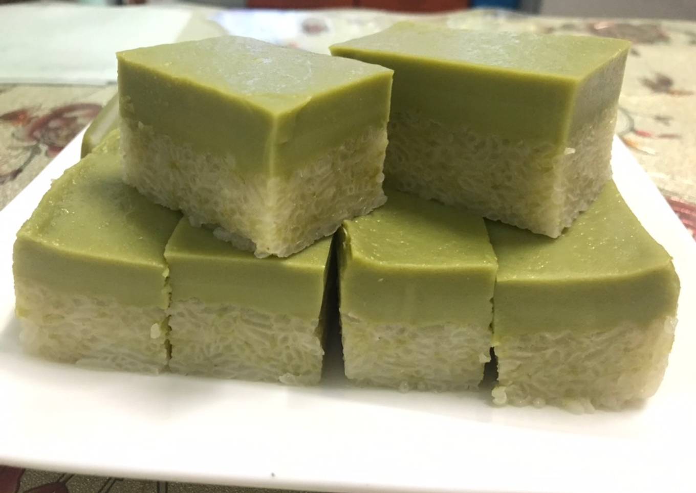 Resep Kue talam ketan srikaya pandan Anti Gagal