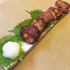A picture of ”Shoyu Karaage ” the Japanese Fried Chicken Soysauce flavor.