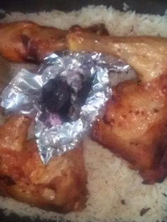 صورة لوصفة ارز بسمتي بالدجاج برائحه الجمر