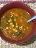 Sopa horneada de acelga con tomate y granos de elote(MáquinaPan)