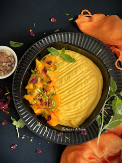 A picture of Mango Shrikhand.