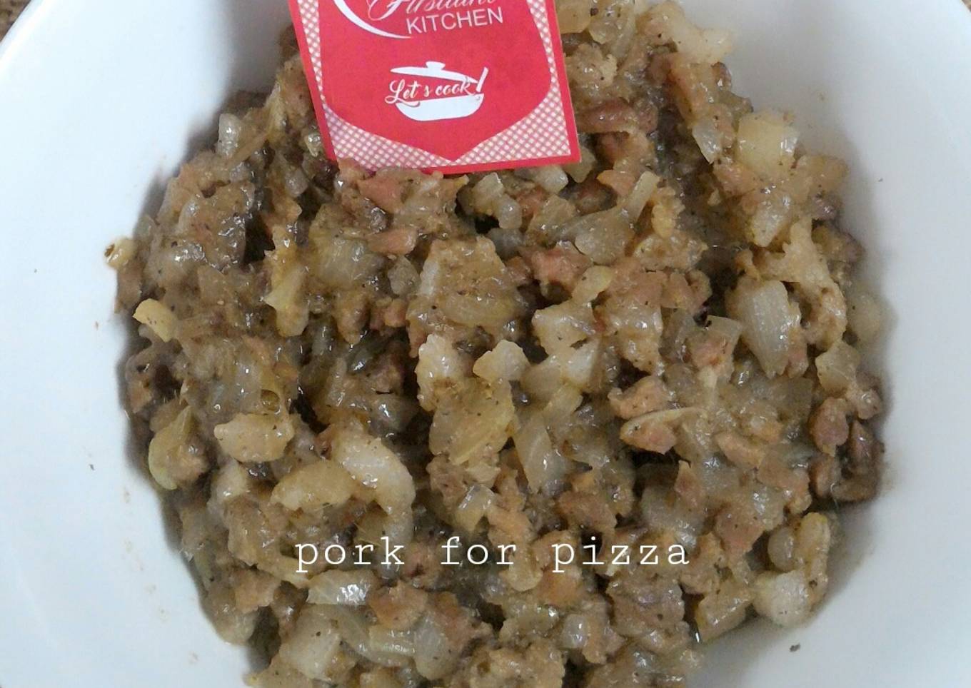 Pork 🐷 Topping For Pizza