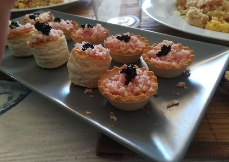 Tartaletas con jamón de york