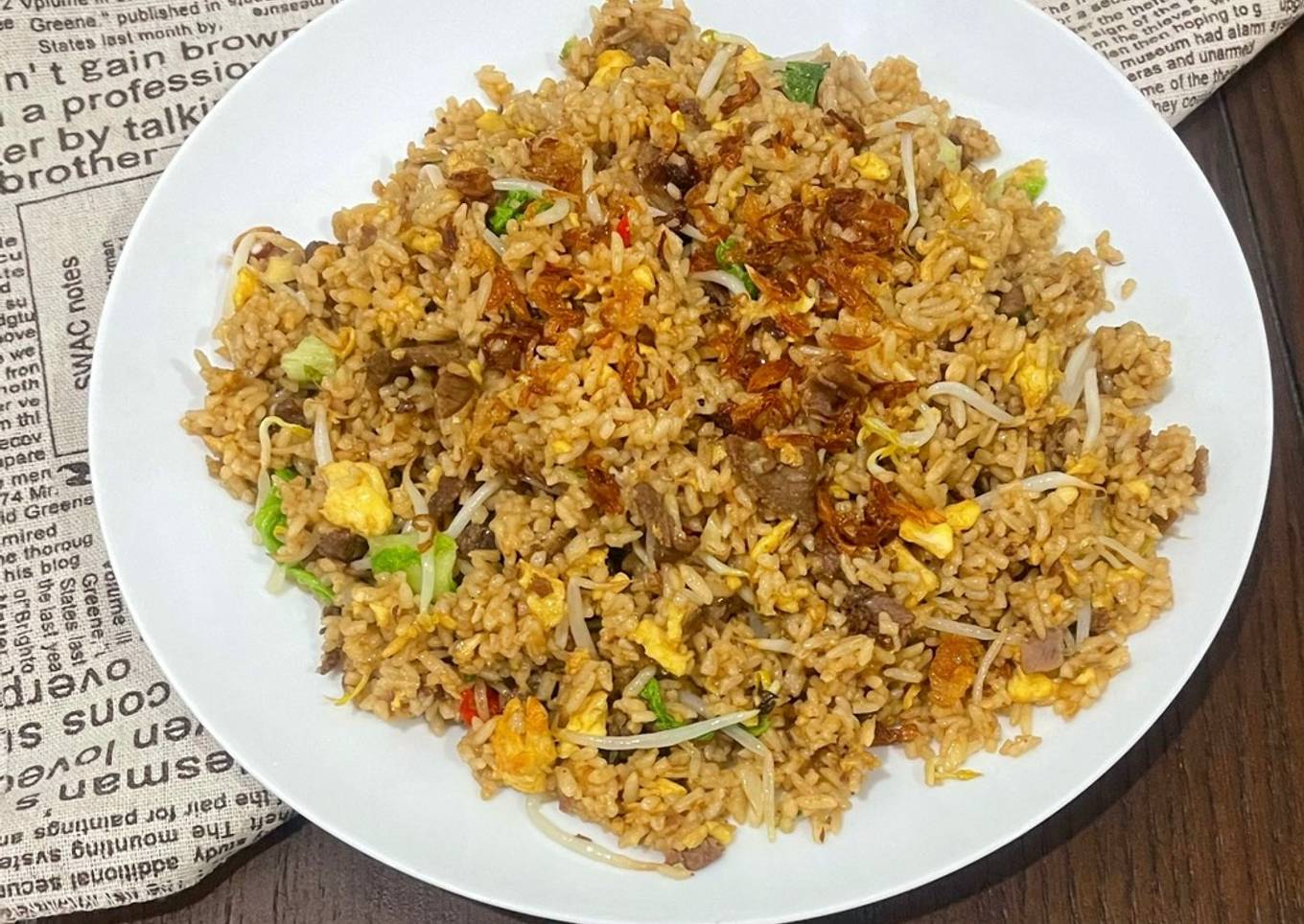 Nasi Goreng Daging Telur