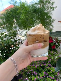 Hình của món Cafe dalgona(Bằng cafe phin).
